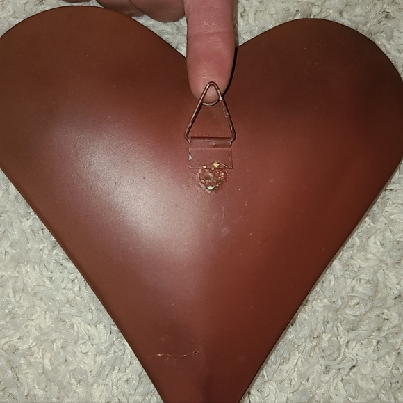 Metal 3D Heart Cranberry color wall home decor - Picture 6 of 6